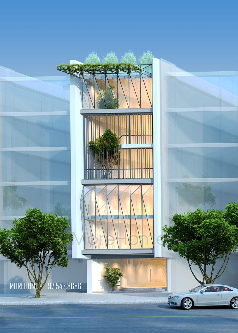 Thiết kế kiến trúc nhà phố Lạc Long Quân